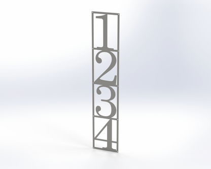 Steel House Number H00016