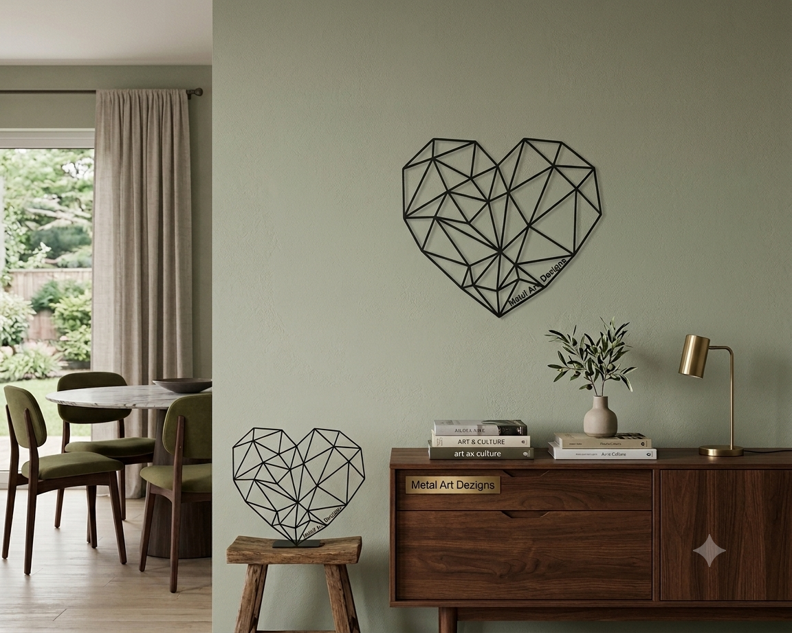 Geometric Antelope Metal Wall Art WAG0005