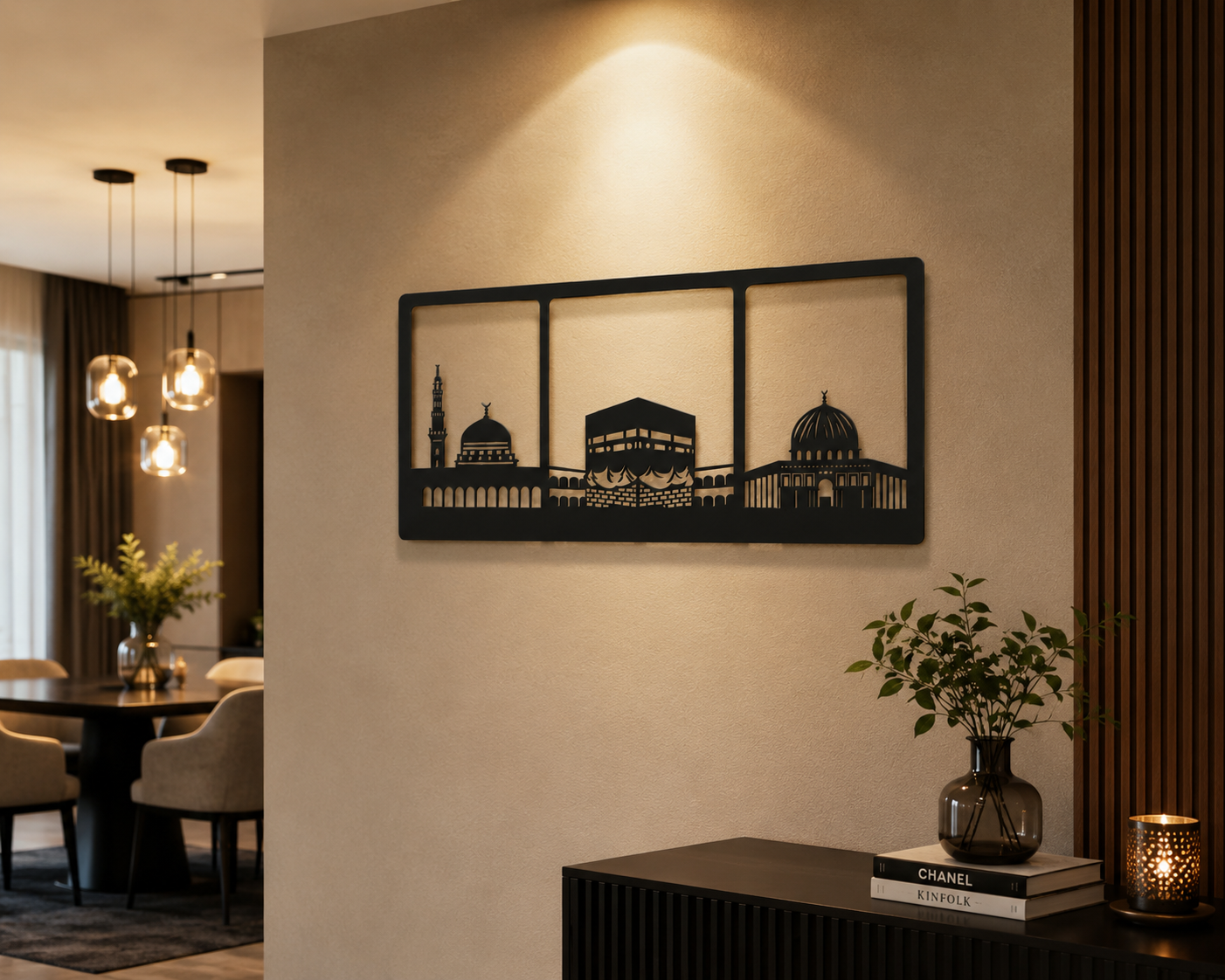 Islamic wall art "3 Haramain" WAI00012