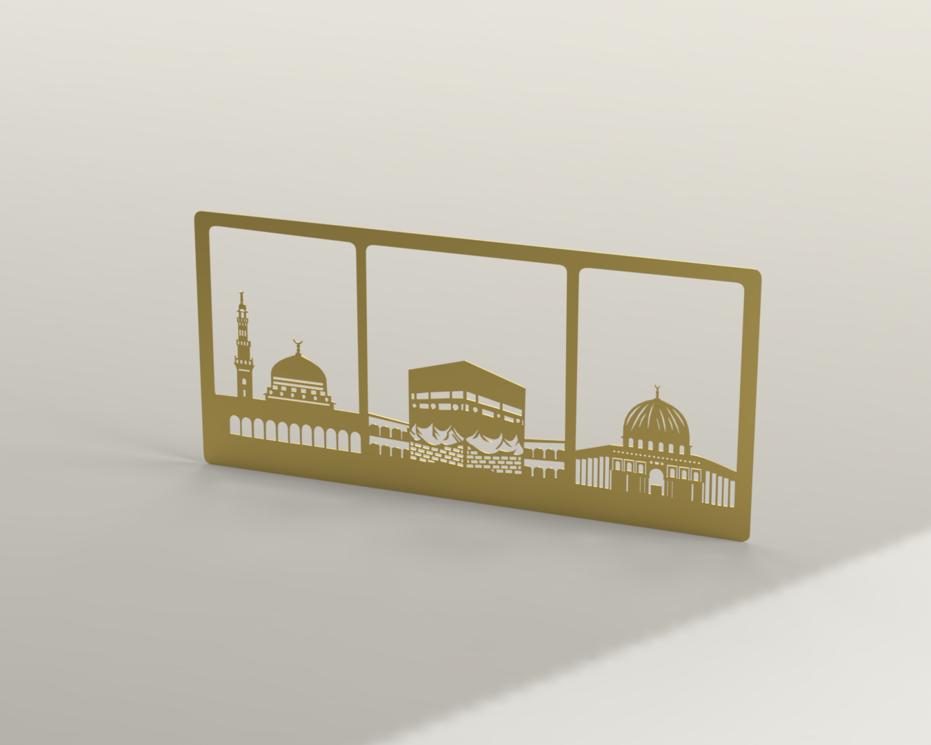 Islamic wall art "3 Haramain" WAI00012