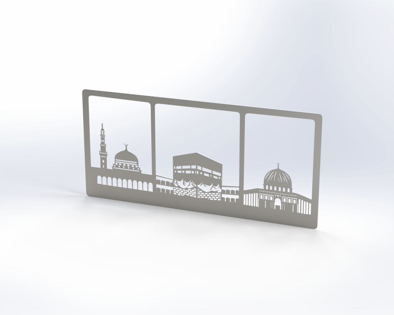 Islamic wall art "3 Haramain" WAI00012