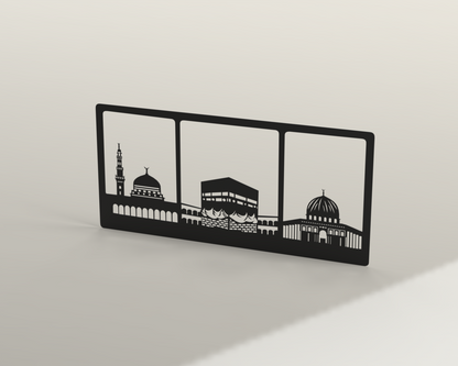 Islamic wall art "3 Haramain" WAI00012