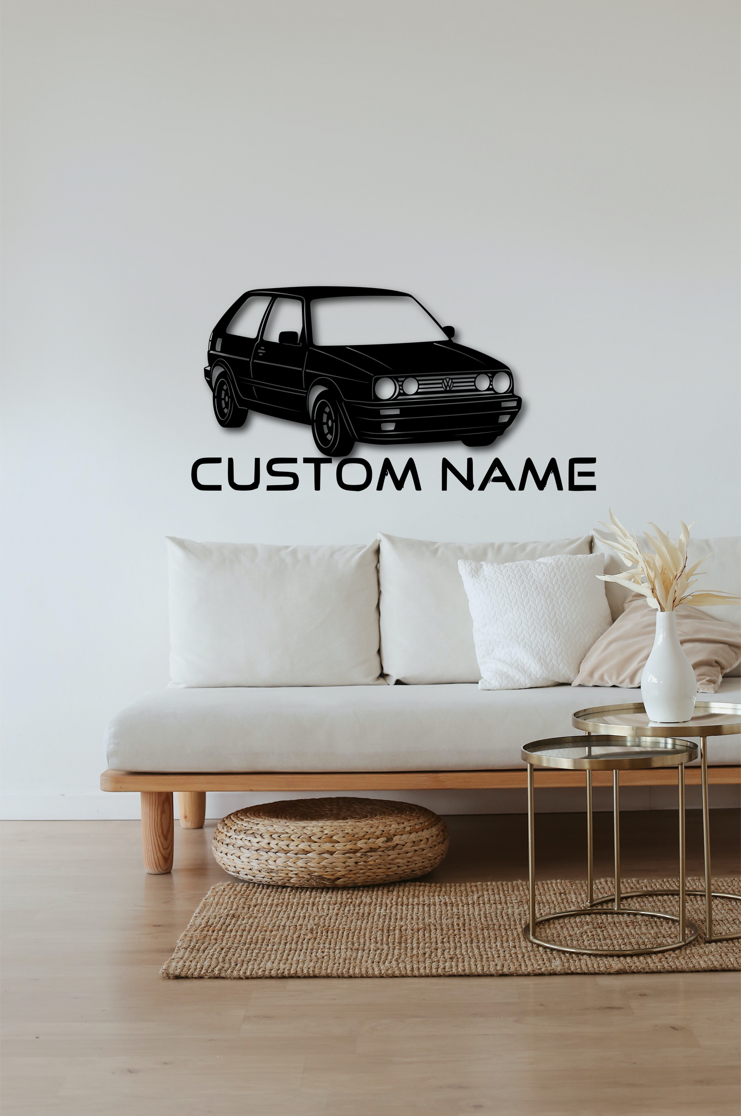 Steel Wall Art GOLF GTI2