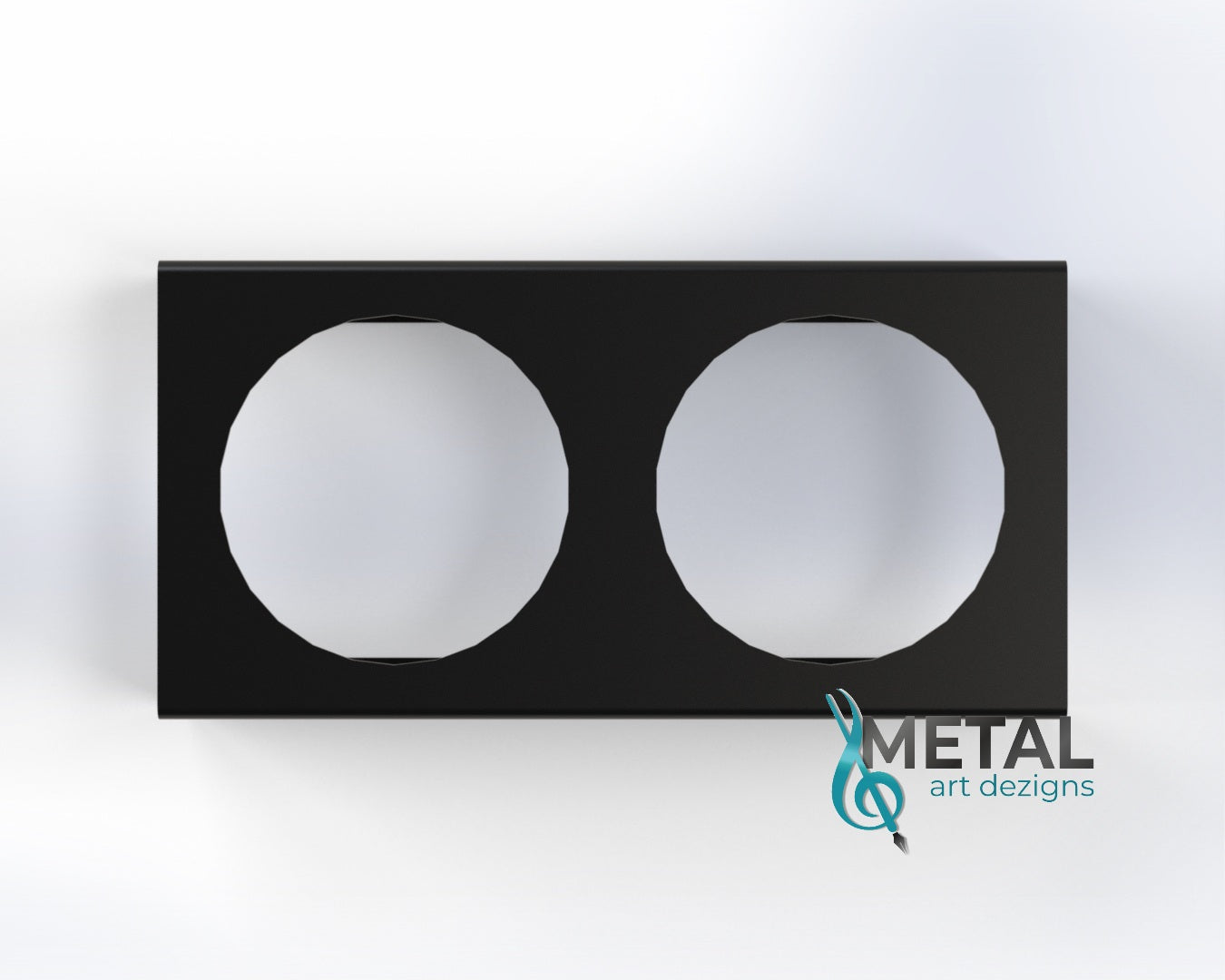 2 hole steel trailer light bracket