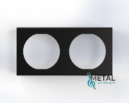 2 hole steel trailer light bracket
