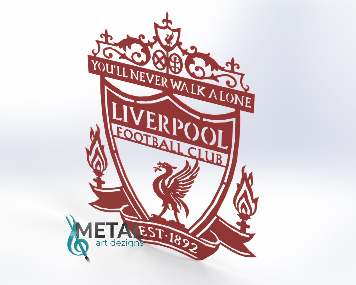 Liverpool Crest Steel Wall Art WA1003
