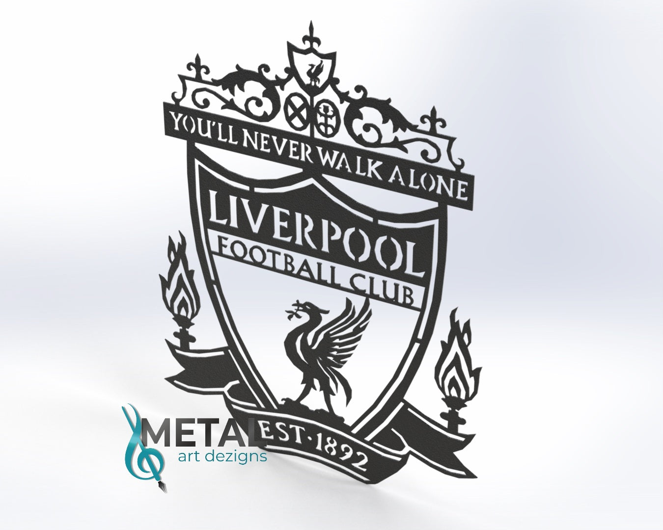 Liverpool Crest Steel Wall Art WA1003
