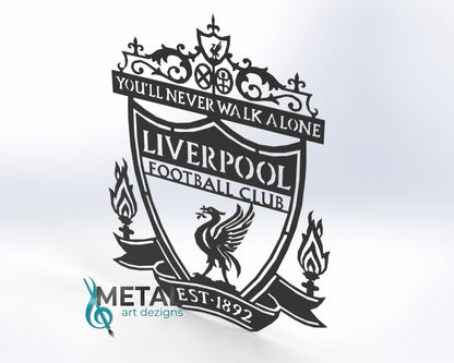 Liverpool Crest Steel Wall Art WA1003