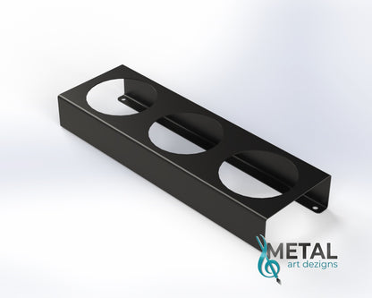 3 hole steel trailer light bracket