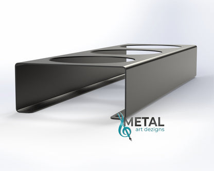 3 hole steel trailer light bracket