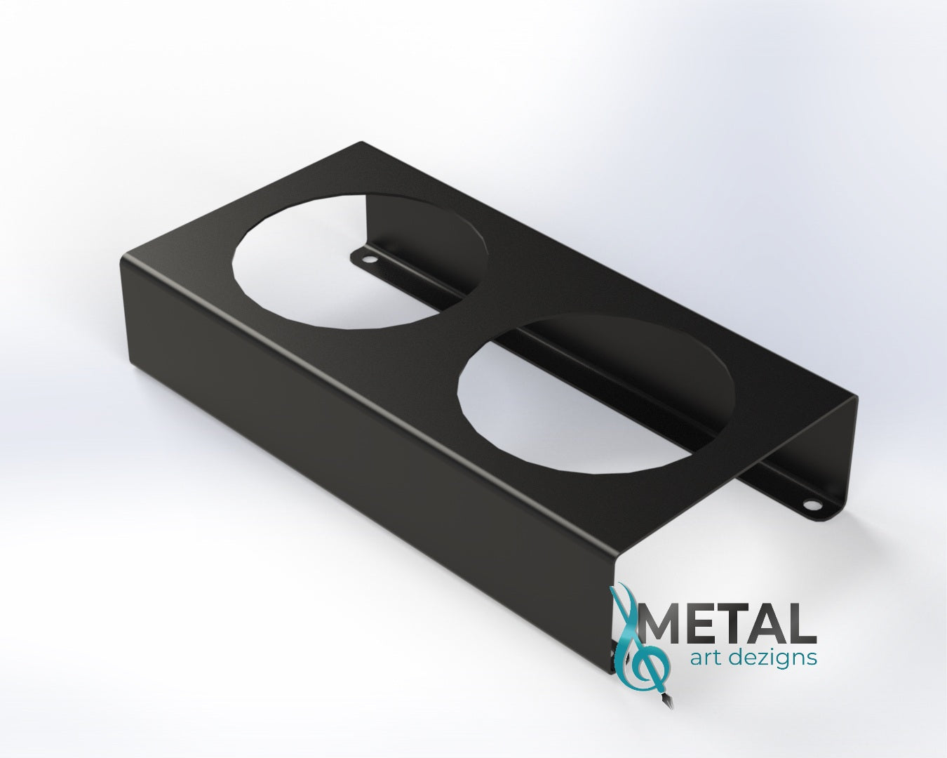 2 hole steel trailer light bracket
