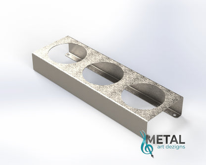 3 hole steel trailer light bracket