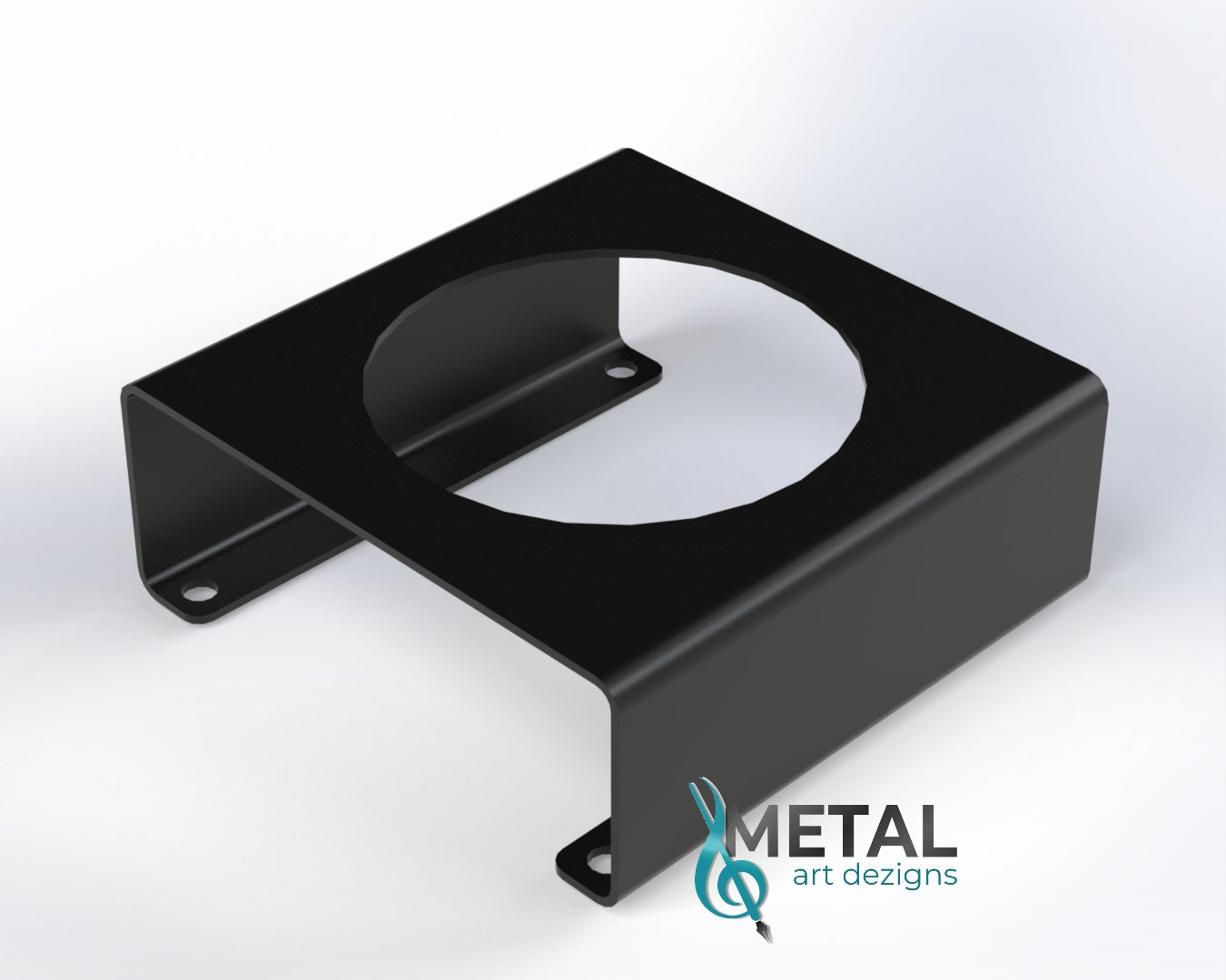 1 hole steel trailer light bracket