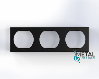 3 hole steel trailer light bracket