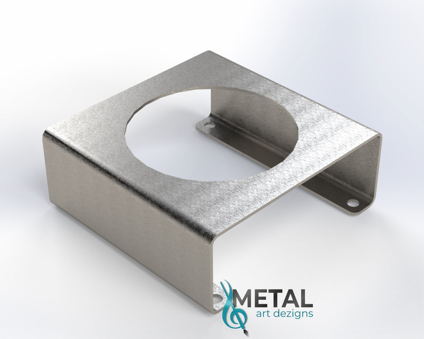 1 hole steel trailer light bracket